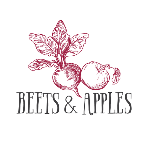 Apple logo with the title 'logo for beets and apples'