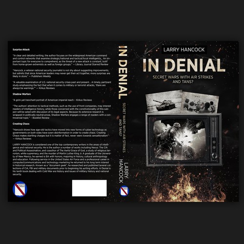 War book cover with the title 'In Denial '