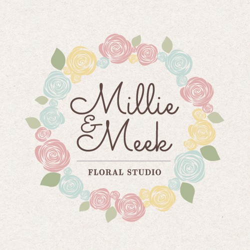 Florist logo with the title 'Logo Design'
