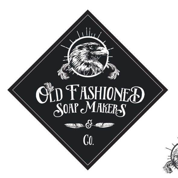 Soap logo with the title 'logo for Old Fashioned Saop Makers'