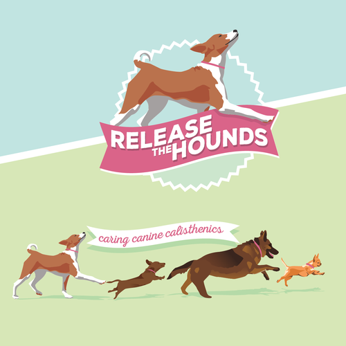 Fitness logo with the title 'Dog Walking Business'