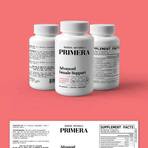 Advanced design with the title 'Primera'