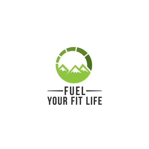 Fuel logo with the title 'Create a new logo for online nutrition/personal training startup'