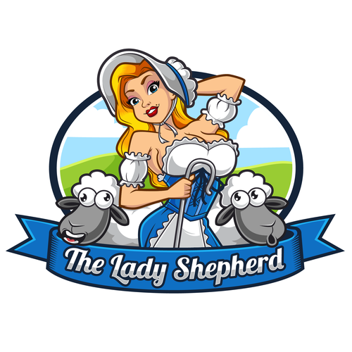 Sheep logo with the title 'The Lady Shepherd'
