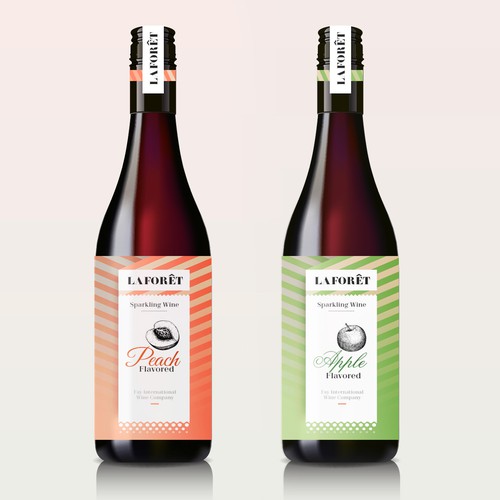 Typographic label with the title 'Laforet Wines'