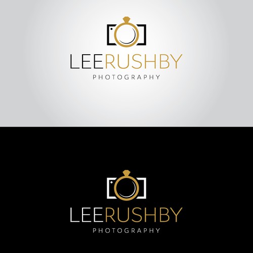 Fancy logo with the title 'LeeRushby Photography logo'