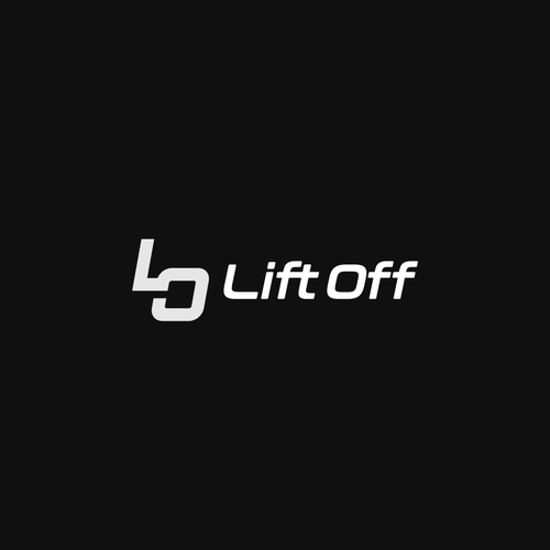 Barbell logo with the title 'Bold Logo For Lift Off'
