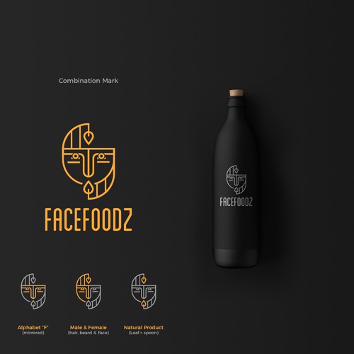 Tribal logo with the title 'Cosmetic Logo'