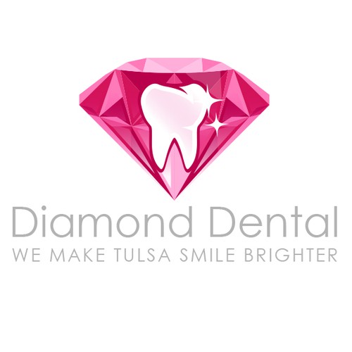 Teeth logo with the title 'Modern logo for a dental office'