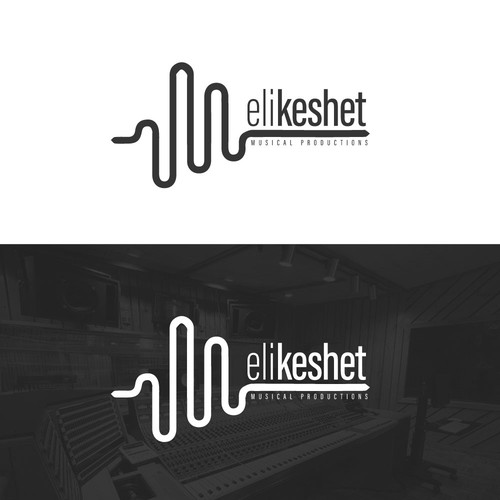Album logo with the title 'A logo design for a Music Studio'