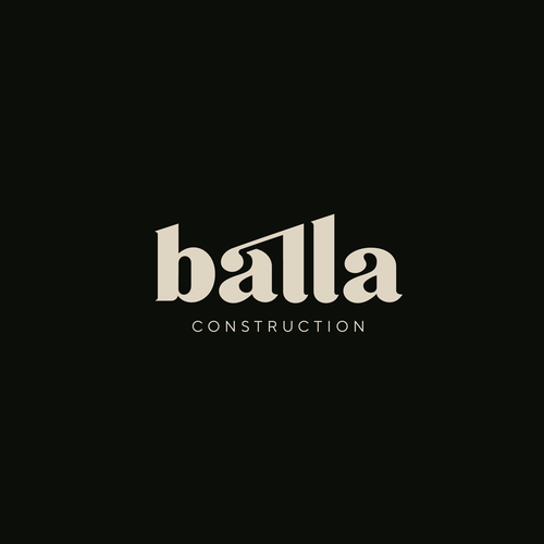 Builder design with the title 'wordmark for architecture construction brand'