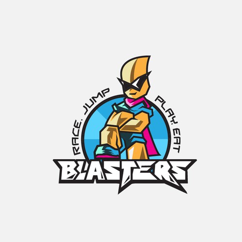 Hero logo with the title 'BLASTERS'