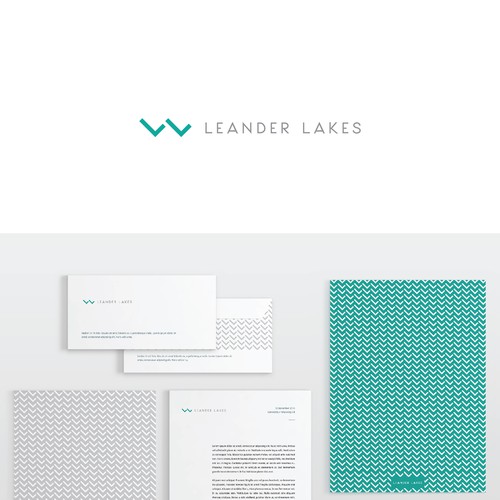 Water design with the title 'Bold and Magnetic logo and web design for a New Luxury Apartment Community'