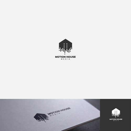 TV design with the title 'Clean, Modern Logo for Media Company'