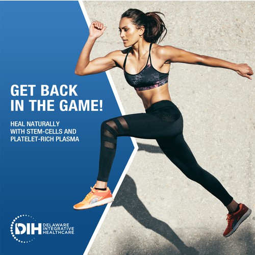 Instagram ad design with the title 'Facebook Ad for Delaware Integrative Healthcare'