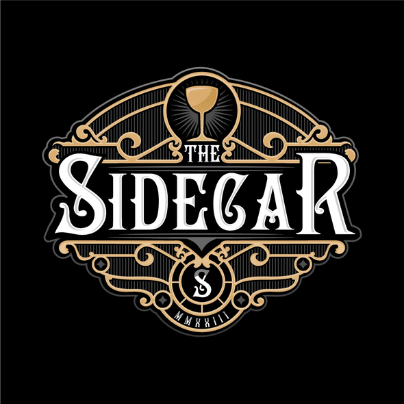 Bartender logo with the title 'The Side Car Bar'