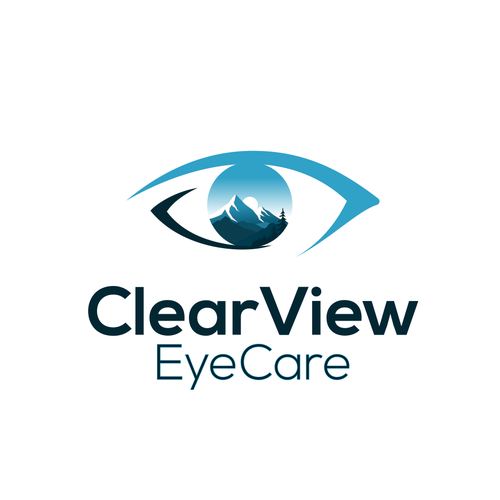 Eye care logo with the title 'Clear View Eyecare'