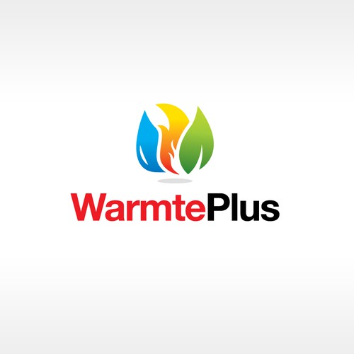 Heating logo with the title 'Warmte Plus'
