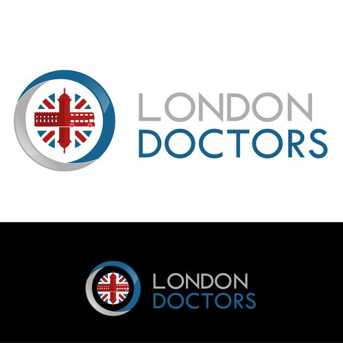 London logo with the title 'Design a fresh and eye catching logo for a innovative healthcare company'