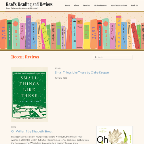 Blogger design with the title 'Reads Reading'