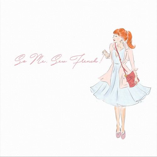 Sewing machine logo with the title 'Hand drawn logo to sell leather and fabrics products and accessories.'