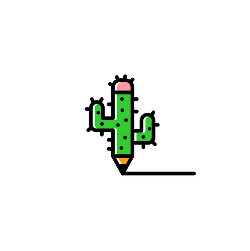 Desert logo with the title 'Logo design'