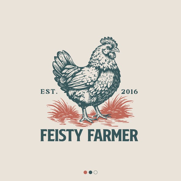 Farm-barn logo with the title 'Logo Concept For Fesity Farmer'
