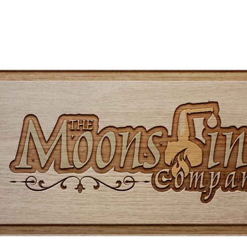 Moonshine logo with the title 'Resume builder!Soon to be well known. This International award winningKY moonshine company needs a logo.'