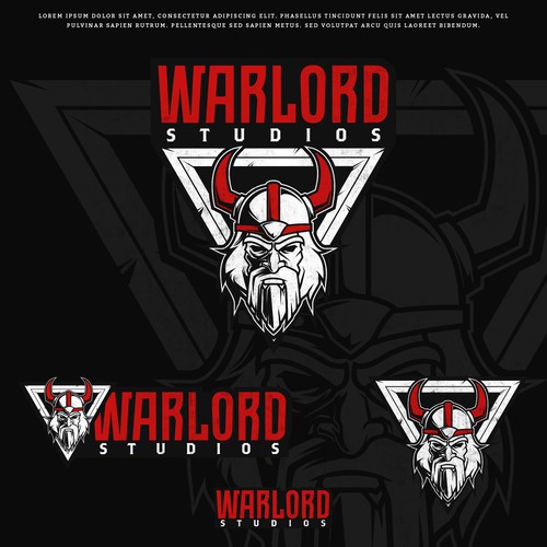 Viking ship logo with the title 'Warlord Studios '