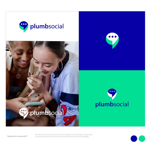 Platform brand with the title 'PlumbSocial'