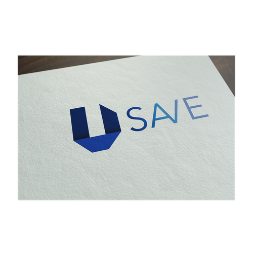 Save logo with the title 'Simple Logo design'