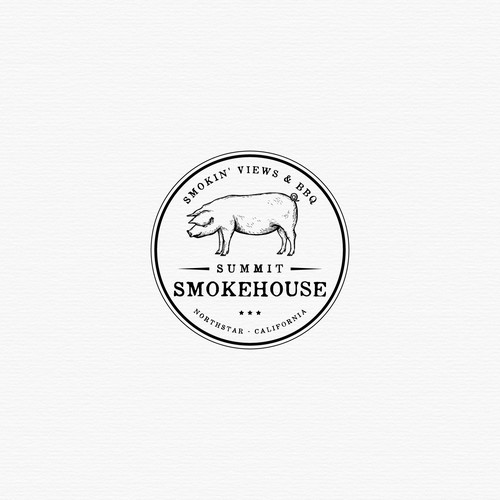 California design with the title 'Logo for Summit Smokehouse'