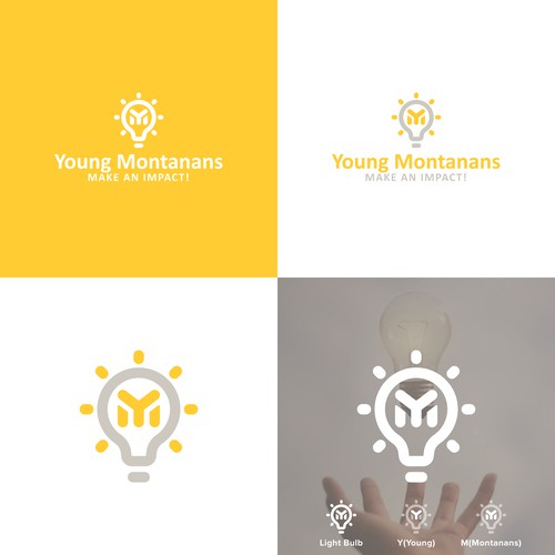 Voltage logo with the title 'Light Bulb Logo'