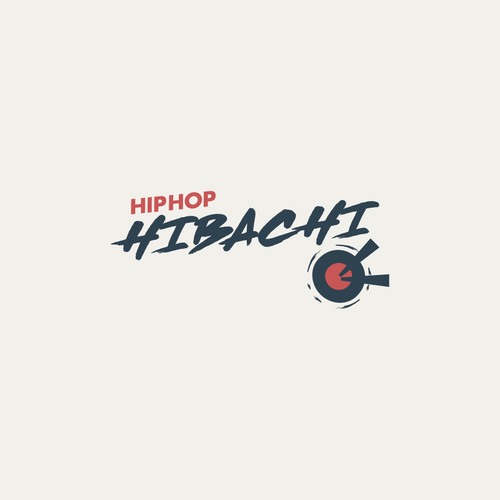 Japanese restaurant design with the title 'HipHop Hibachi'