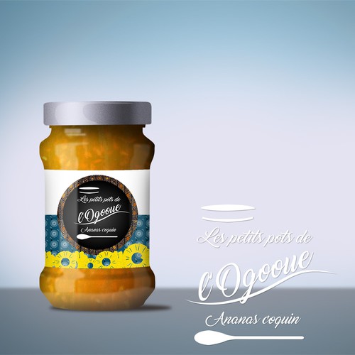 Jar logo with the title 'Logo pour "les petits pots de l'ogooue"'