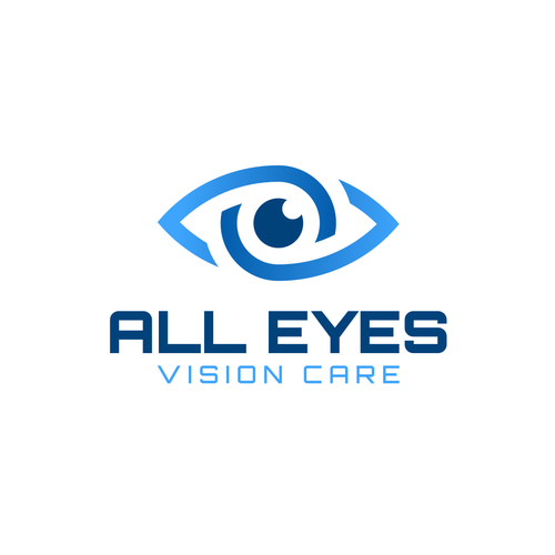 Eye care logo with the title 'All Eyes Vision Care'