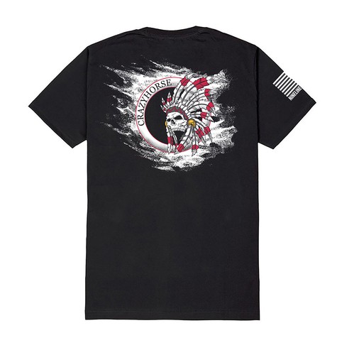 Industrial t-shirt with the title 'crazyhorse'