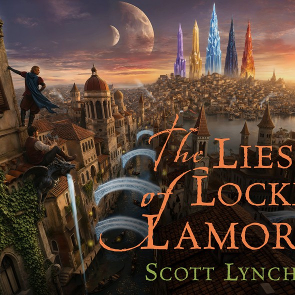 Novel book cover with the title 'Epic Fantasy Book Cover Illustration'