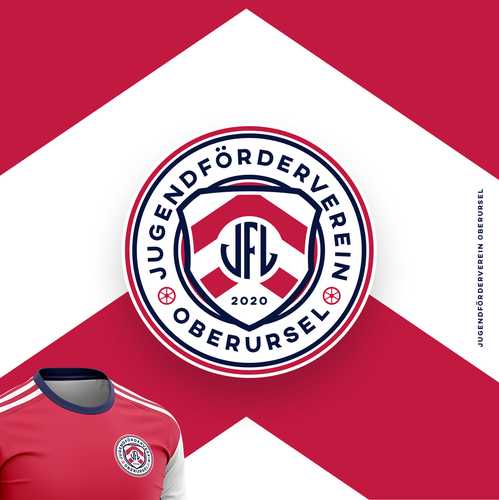 Soccer ball logo with the title 'JFV Oberursel'