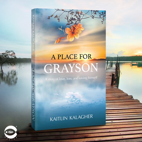 Romance book cover with the title 'Book cover for “A Place for Grayson” by Kaitlin Kalagher'