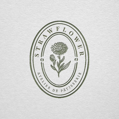 Botanical logo with the title 'Elegant & Classy Seal Style Logo Design  (This Design Is Available For Sale) '