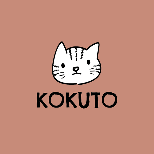 Design with the title 'Cat logo available for sale'