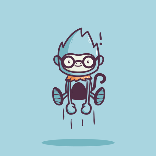 Monkey logo with the title 'New Artificial Intelligence Startup Needs Logo - CodeMonkey.ai'