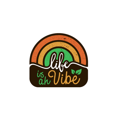 Sticker logo with the title 'Life is ah Vibe'