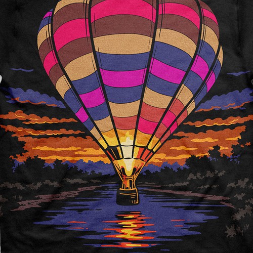 Hot air balloon design with the title 'Mr.Sprinkles'