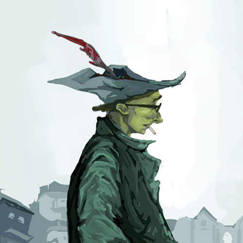 Work design with the title 'Petar Pan all grown up'