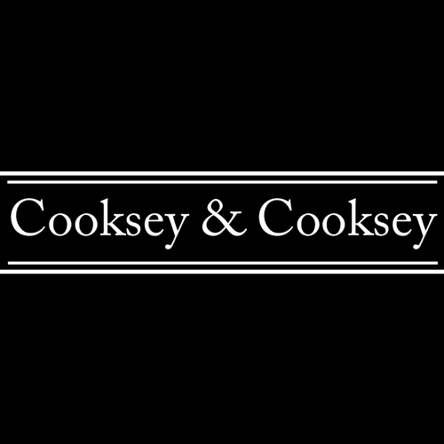 PC logo with the title 'Cooksey & Cooksey logo concept'