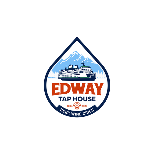 Washington design with the title 'EdWay Taphouse - Logo'