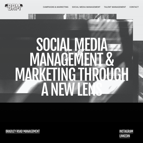 Hollywood design with the title 'Bradley Road Management'