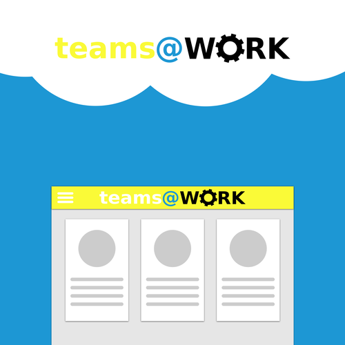 Work brand with the title 'Happy and working'